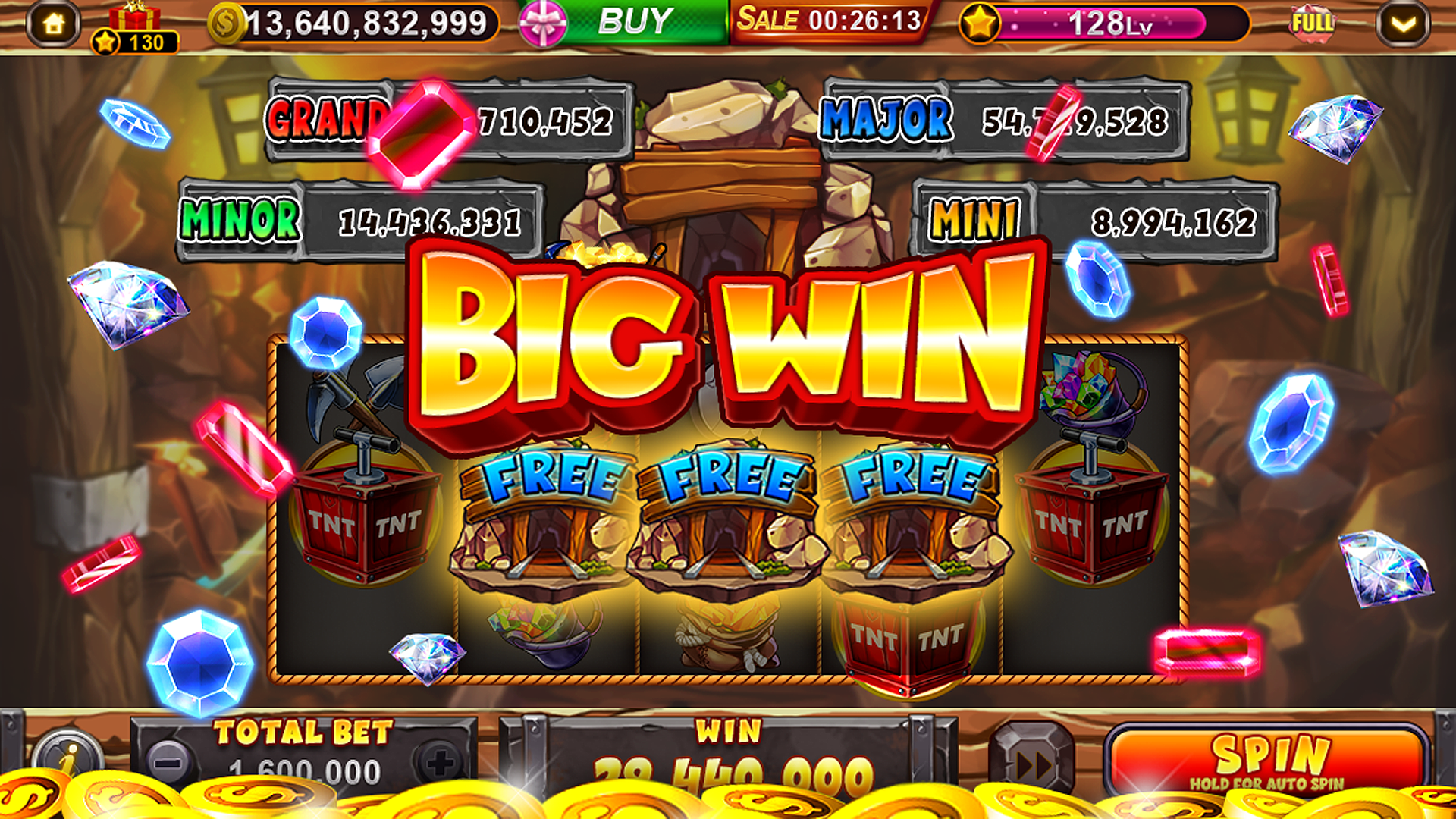 Ảnh chụp màn hình ứng dụng tai99win hiển thị các trò chơi